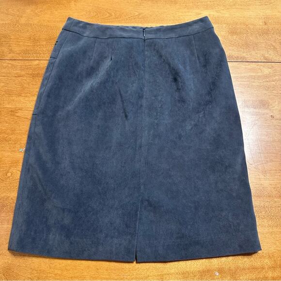 J McLaughlin Women's US 2 Pencil Skirt Soft Suede Mini Office Preppy Workwear - Picture 2 of 12